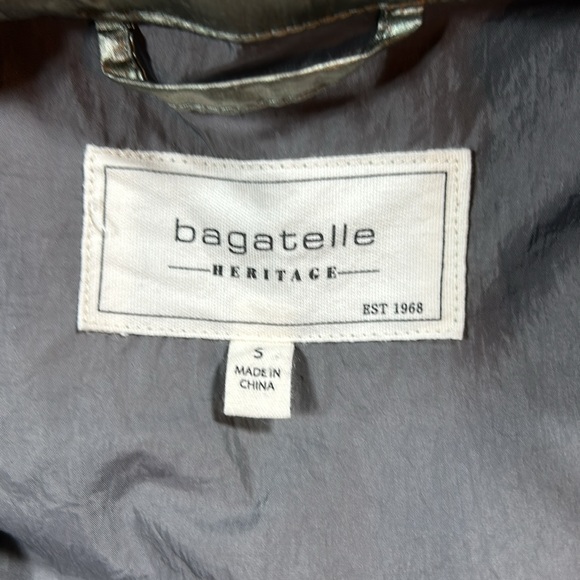 Bagatelle Lightweight Metallic Jacket with Hood & Elastic Waist - Picture 6 of 9